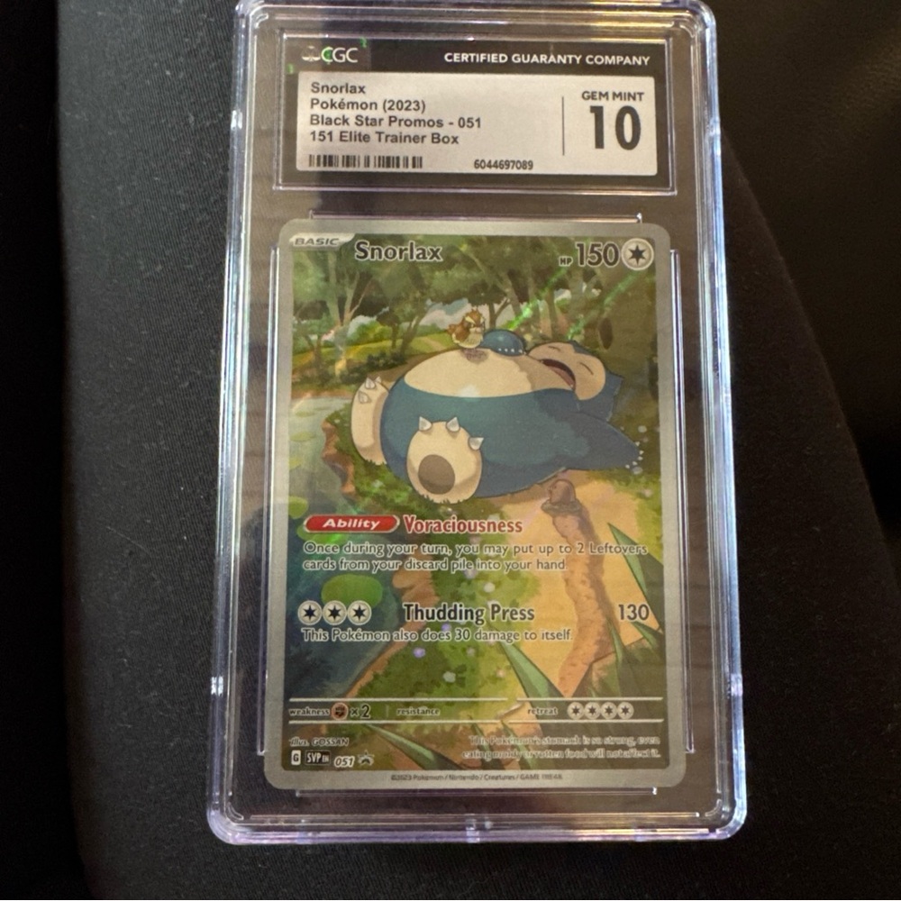 Snorlax Pokémon Card - Gem Mint 10